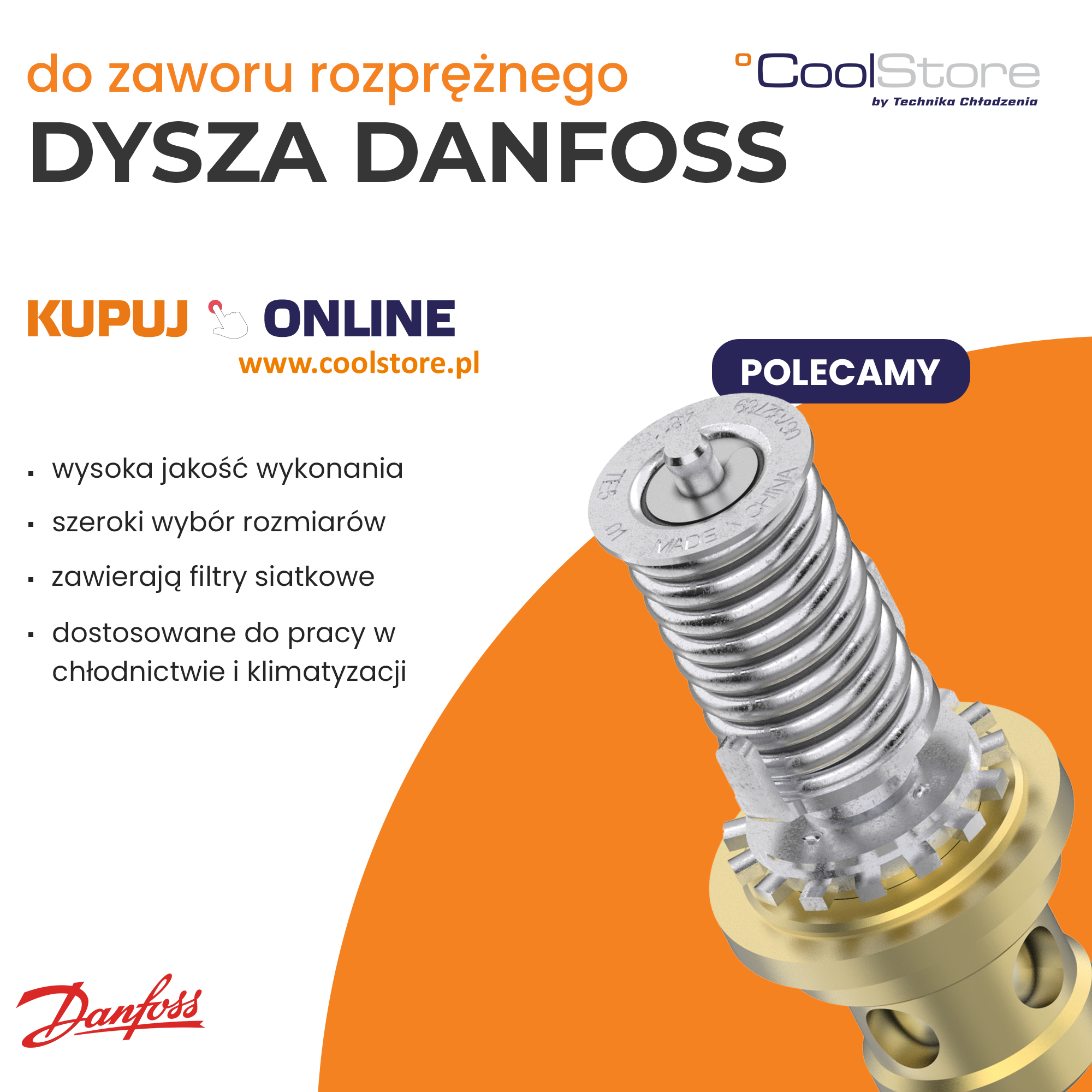 Dysza do zaworu rozprężnego Danfoss