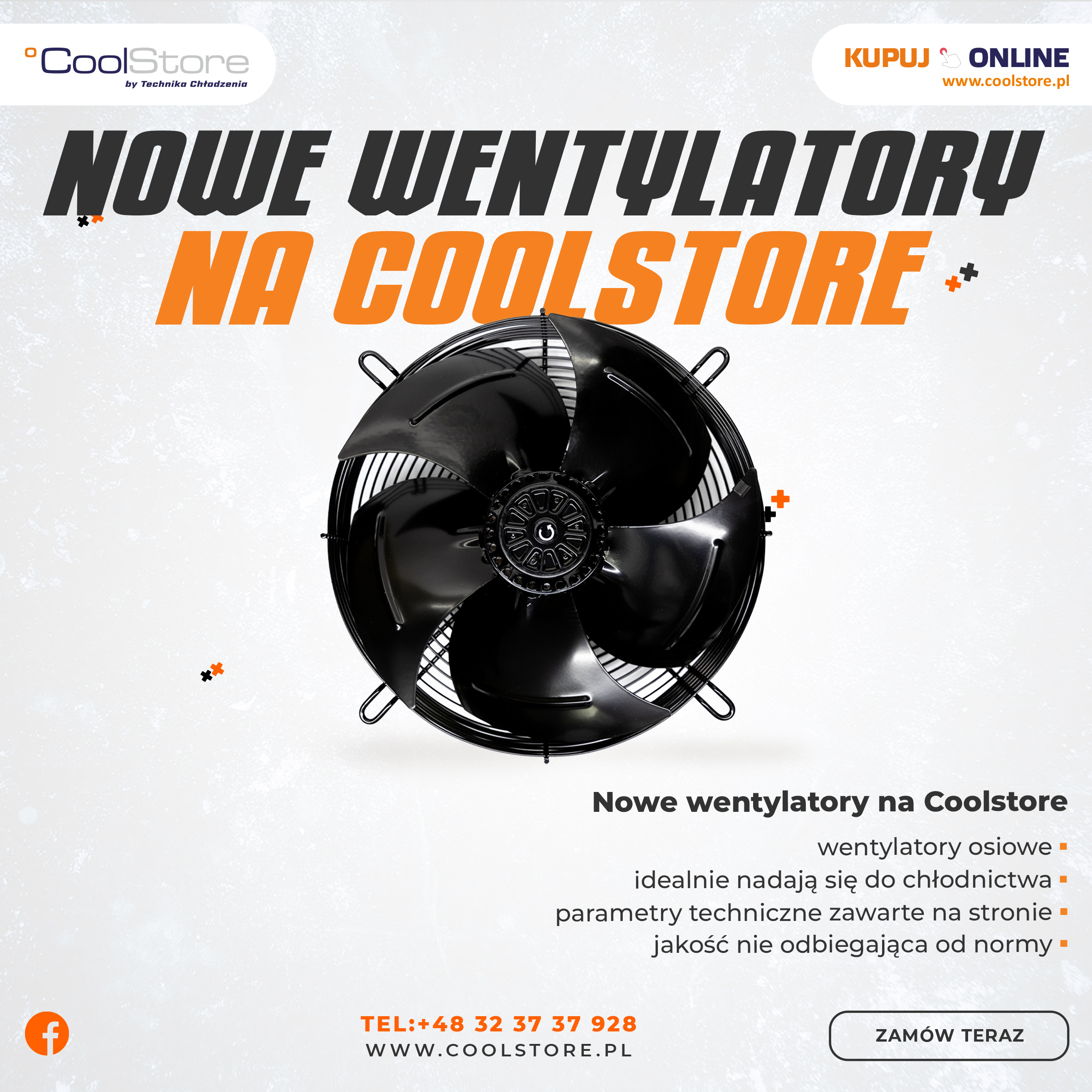 Nowe wentylatory na Coolstore