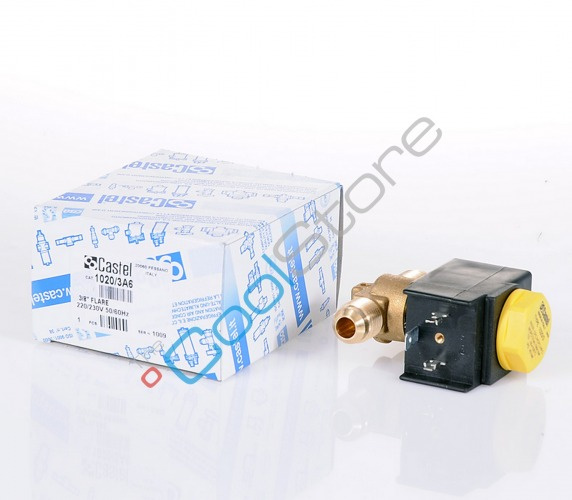 Solenoid Valve Castel 1020/3 Flare (3/8"SAE) CoolStore online store