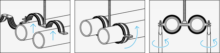 Niczuk obejma podwójna UDG 3/4 (26 - 29 mm)