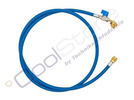 Wąż serwisowy z zaworem REFCO CA-CL-60-B-1/2"-20UNF-45° (150 cm / 5/16" x 1/4")