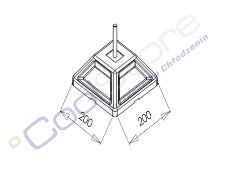 Base for heat pumps and air conditioners MINI FF-755