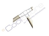 Tee for tube to drain in shape "T"