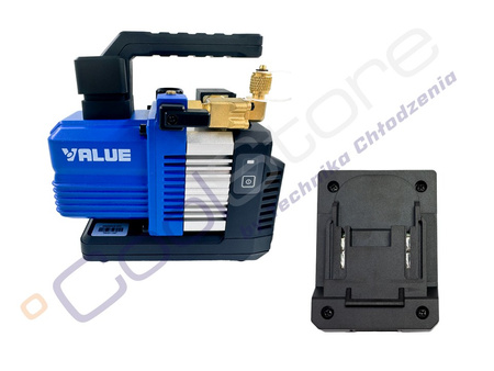 Pompa próżniowa akumulatorowa VALUE VRP-2DLi 56l z elektrozaworem + adapter Makita (wersja bez baterii, ładowarki i kufra) 