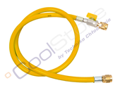 Wąż serwisowy z zaworem odcinającym REFCO CA-CL-60-Y (150 cm / 1/4" x 1/4")