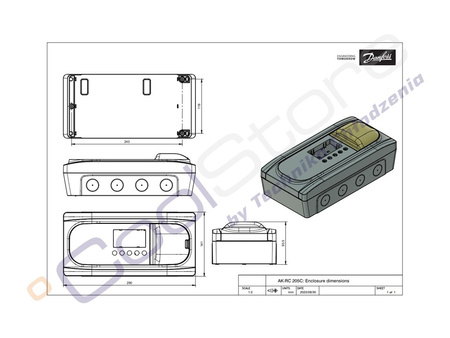 DANFOSS AK-RC 205C - Sterownik 080Z5002