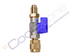 Zawór kulowy odcinający do węża serwisowego REFCO CA-1/4”SAE-B (1/4" x 1/4")