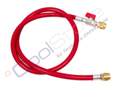 Wąż serwisowy z zaworem odcinającym REFCO CA-CL-60-R (150 cm / 1/4" x 1/4")