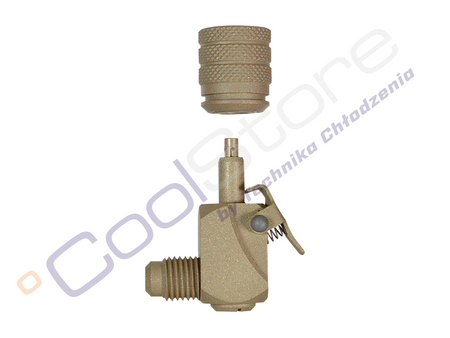 Zawór serwisowy kątowy REFCO V-35012 (1/4" x 1/4")