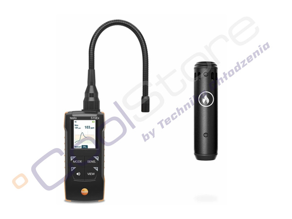 TESTO 515 EX - Wykrywacz nieszczelności gazów palnych + H2 z 1 sensorem + ATEX 0563 1515