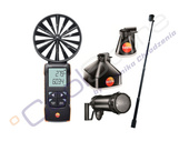 TESTO 417 Set 2 – Vane Anemometer + measuring funnels + flow straightener + telescope 2700563 2417 01