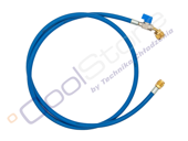 Wąż serwisowy z zaworem REFCO CA-CL-60-B-1/2"-20UNF-45° (150 cm / 5/16" x 1/4")