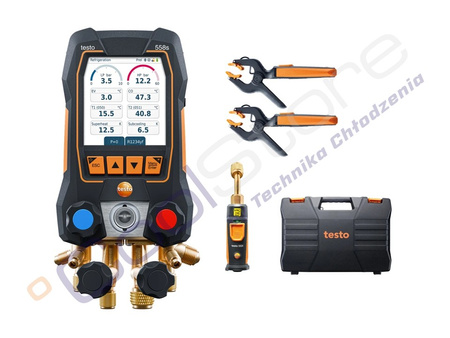 TESTO 558s zestaw Smart - Elektroniczna oprawa zaworowa 0564 5582