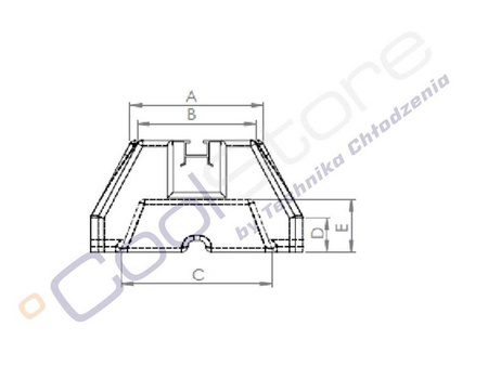 CASTEL ENGINEERING  - Black Rubber Block 1000mm RB100-0-NP (1pc.)