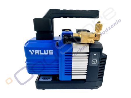 Pompa próżniowa akumulatorowa VALUE VRP-2DLi 56l z elektrozaworem + adapter Milwaukee (wersja bez baterii, ładowarki i kufra) 