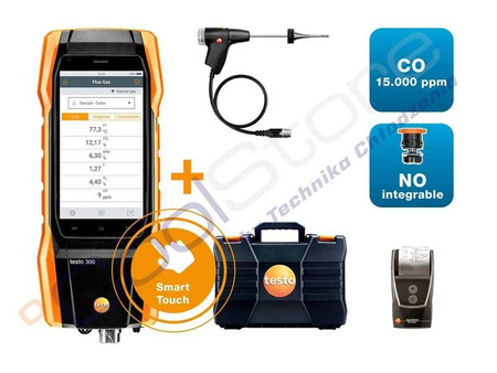 TESTO 300 NL LL - Flue gas analyzer (O2, CO 15000ppm) with printer + SmartSond 270564 3004 81 10