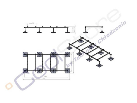 Modular mounting bracket FRAME-FOOT FF8