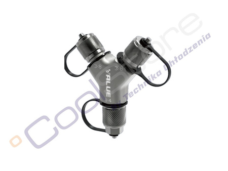 VALUE VRF1029 recovery connector/tee (2x 3/8‘ male x 1/4’ female)