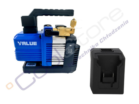 VALUE VRP-2DLi 56l cordless vacuum pump with solenoid valve + Milwaukee adapter (version without battery, charger and case)