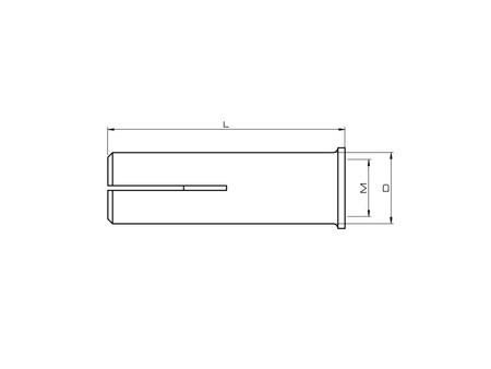 Niczuk lipped drop in anchors M8 x 25, 25 pcs