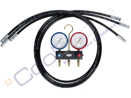 Zestaw manometrów mechanicznych REFCO M2-3-DELUXE-DS-R744-TC (CO2)