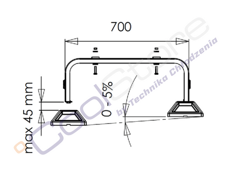 Base for heat pumps and air conditioners MINI FF-755