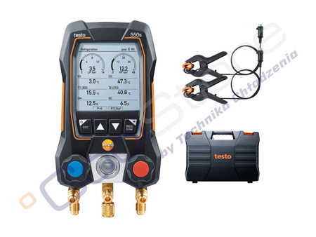 TESTO 550s + 552i - Zestaw promocyjny elektroniczna oprawa zaworowa 0564 5502  z wakuometrem 0564 2552 (270564 5502 02)