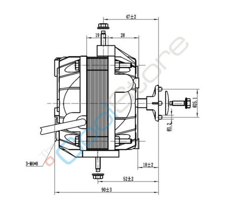 Fan motor Sai 10W ball bearing