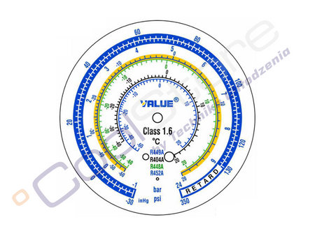 Manifold gauge VALUE VMG-2-R449A
