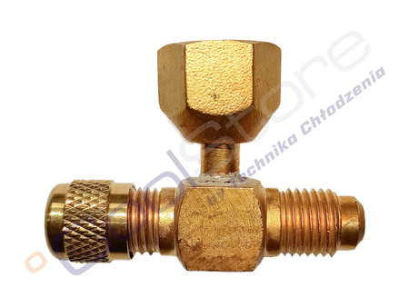 Trójnik 1/4 SAE M-F-M+  REFCO A-31852