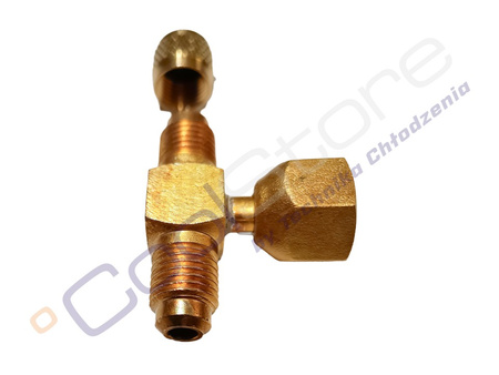 Trójnik 1/4 SAE M-F-M+  REFCO A-31852