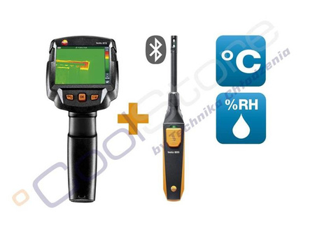 TESTO 871s building diagnostic kit - 871s thermal imaging camera and 605i Bluetooth thermohygrometer 0560 8717