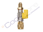 Zawór kulowy odcinający do węża serwisowego REFCO CA-1/4”SAE-Y (1/4" x 1/4")