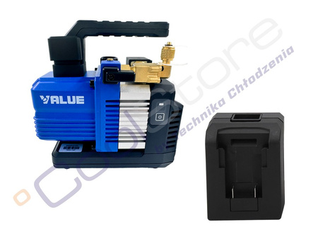 VALUE VRP-2DLi 56l cordless vacuum pump with solenoid valve + Bosch adapter (version without battery, charger and case)