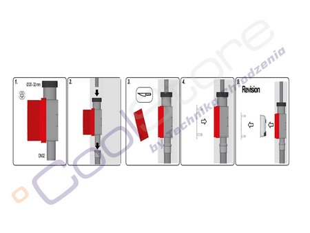 Flush-mounted  siphon  with a ball -  dry siphon