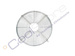 200mm-deep fan grille