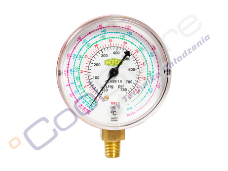 Manometr wysokiego ciśnienia REFCO M2-500-DS-CLIM (R22/R-407c/R410a)